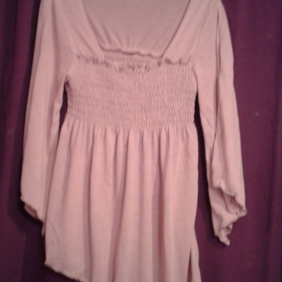 Eyeshadow Tops - Nwot blush pink baby dollndress